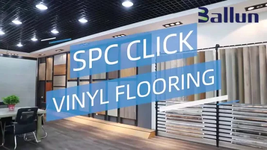 防水硬質 PVC Spc フローリング Lvt ビニール板メーカー クリック ロック システム