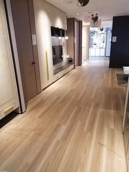 防水硬質 PVC Spc フローリング Lvt ビニール板メーカー クリック ロック システム